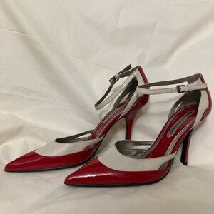 BANDOLINO Leather Ankle Wrap Pumps NWOT